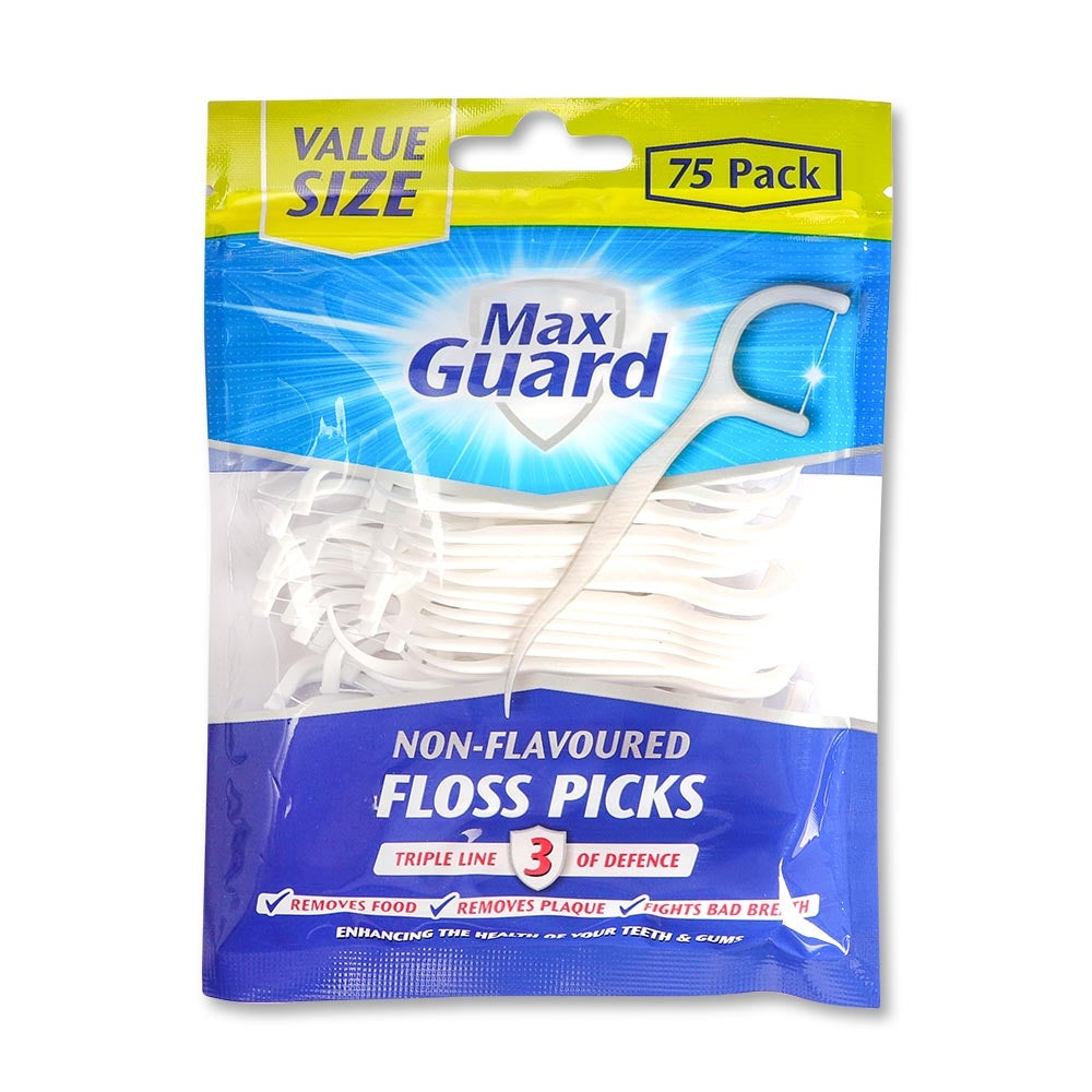 Max Guard Dental Floss Picks 75 Pack 318378