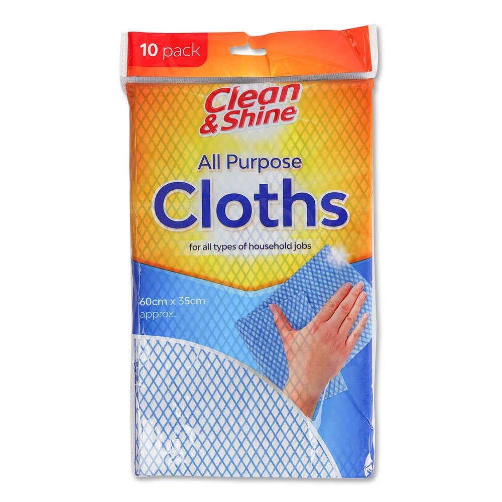 Clean & Shine All Purpose Cloths 10 Pack  325248