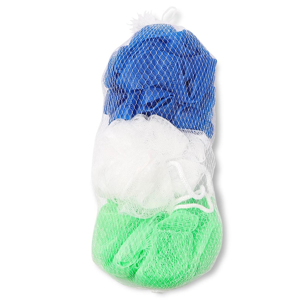 Bath Loofah 3 Pack - Blue & Green 328284-BLUE GREEN