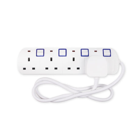 4-Way Surge Extension Lead 1M With Switch 332682