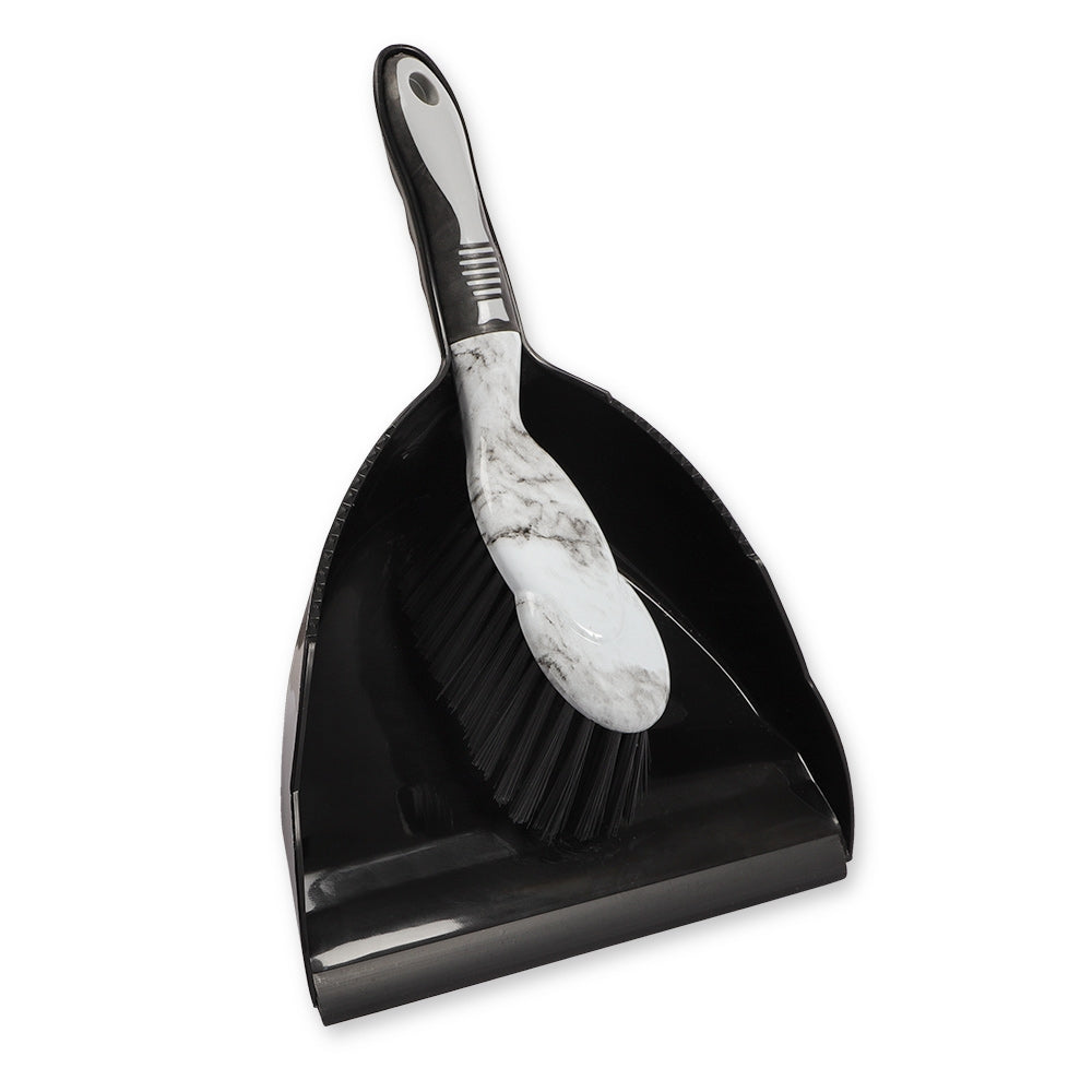 Marble Printed Dustpan And Brush  314239