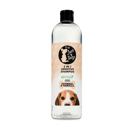 Just 4 Dogs 2In1 Sensitive Shampoo - Oatmeal & Vanilla 500Ml | Poundstretcher & Pet Hut 335629