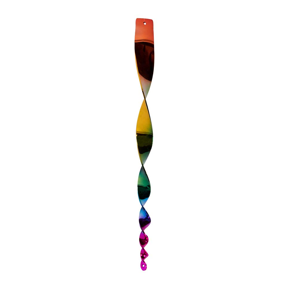 Twirl rainbow sun catcher on white background