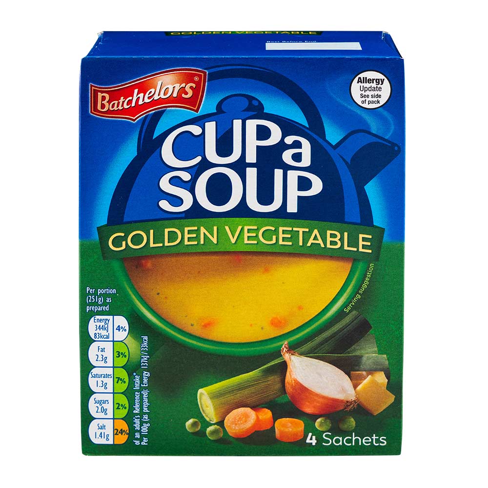 Batchelors Cup a Soup Golden Vegetable 4 Pack 82g