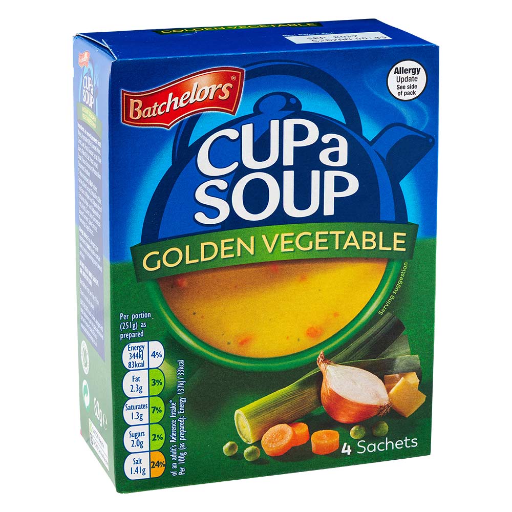 Batchelors Cup a Soup Golden Vegetable 4 Pack 82g