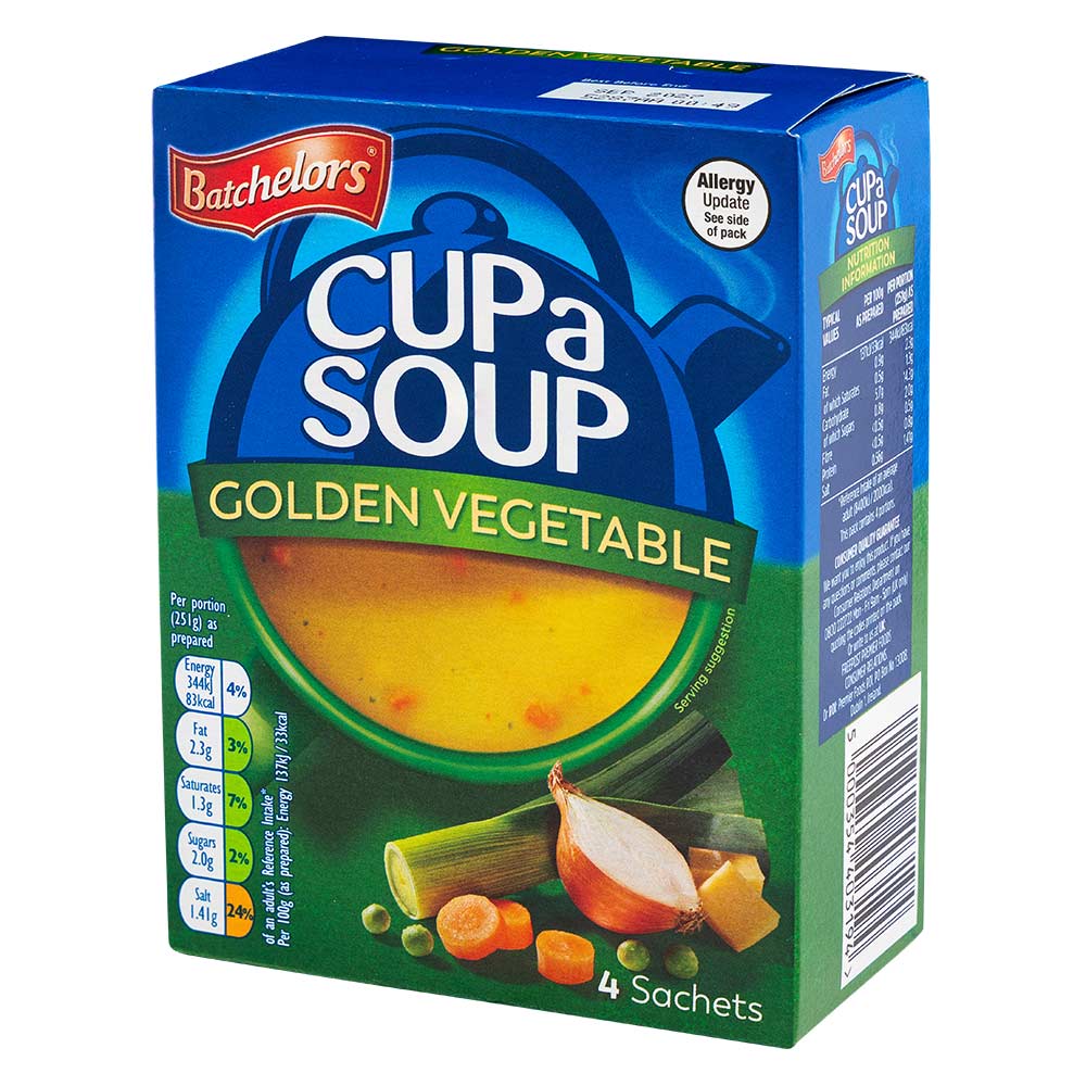 Batchelors Cup a Soup Golden Vegetable 4 Pack 82g