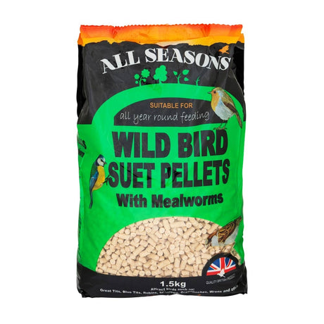 Wild Bird Seed Suet Pellet With Mealworm 1.5Kg | Poundstretcher  233934