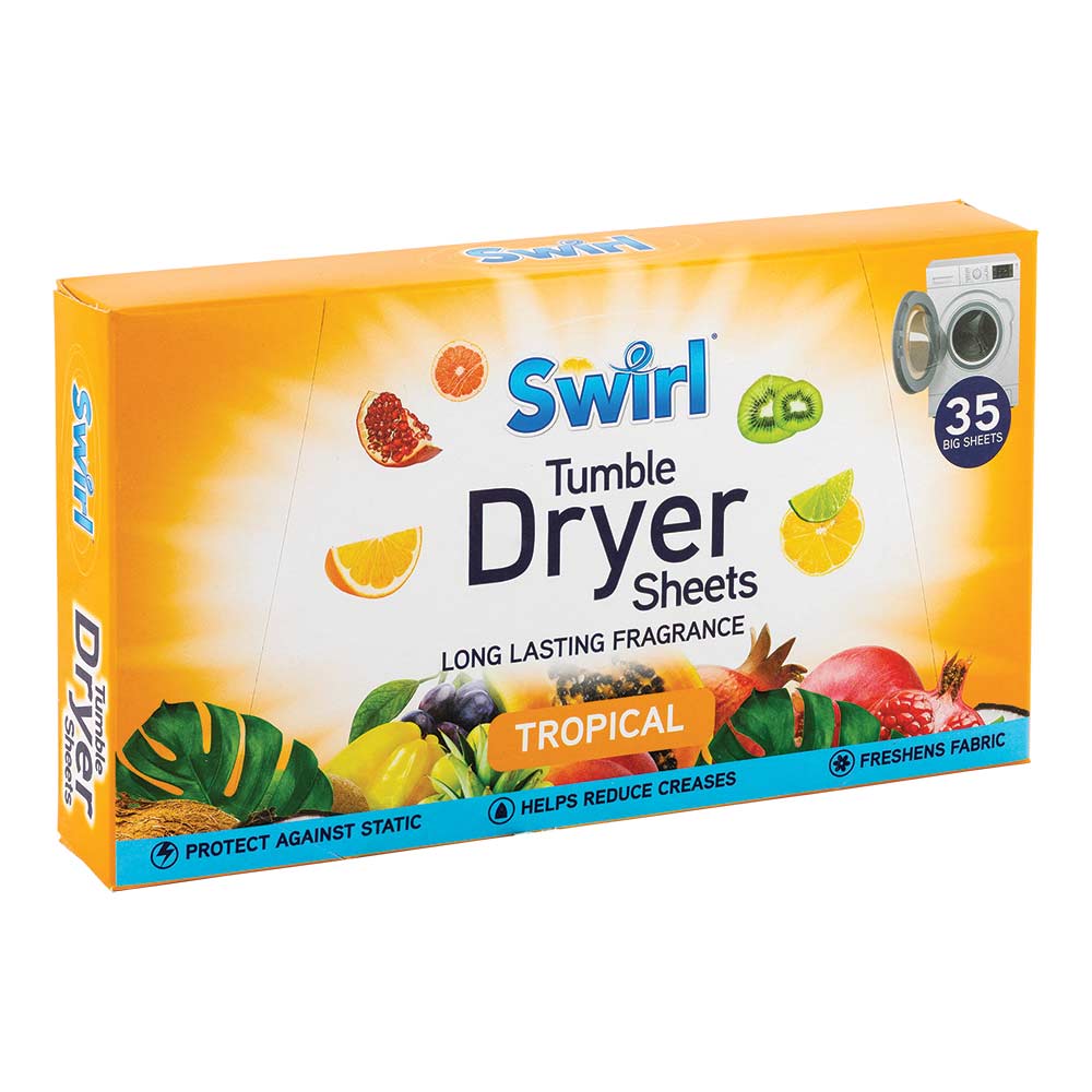 Swirl Tumble Dry Sheets Tropical 35 Pack