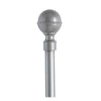 Nickel Curtain Pole With Solid Metal Ball Detail  289565-NICKEL
