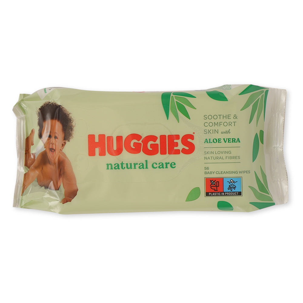 Huggies Natural Care with Aloe Vera Baby Wipes 56 Pack