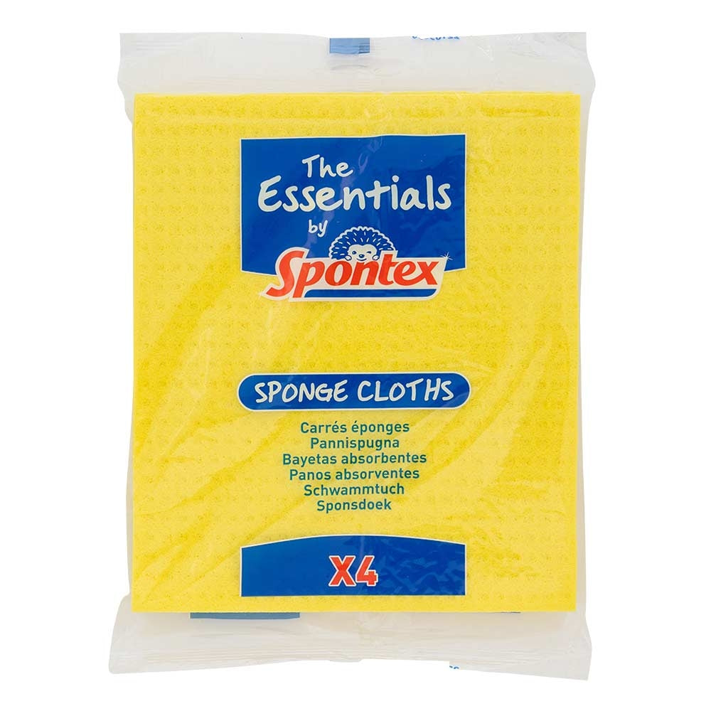 Spontex Sponge Wipes 4Pk | Poundstretcher 263896