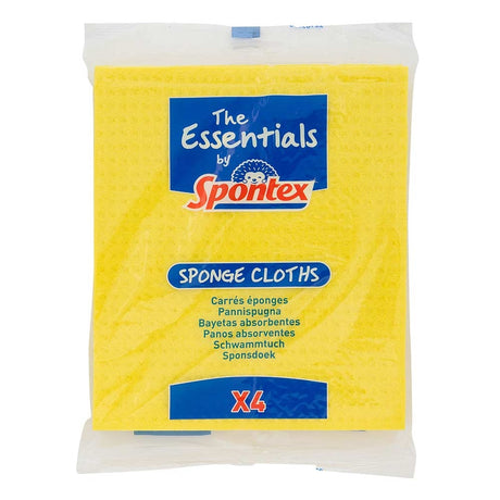 Spontex Sponge Wipes 4Pk | Poundstretcher 263896