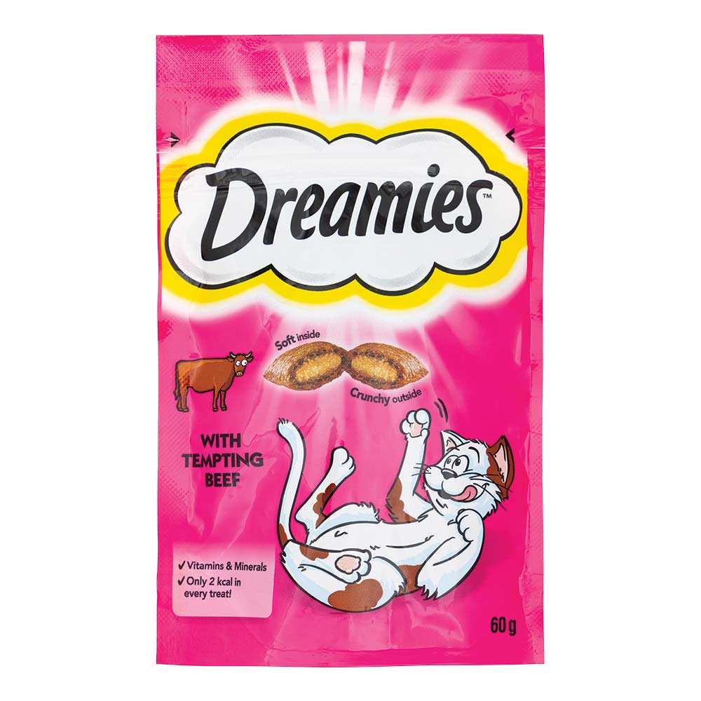 Dreamies Cat Treats With Tempting Beef 60g