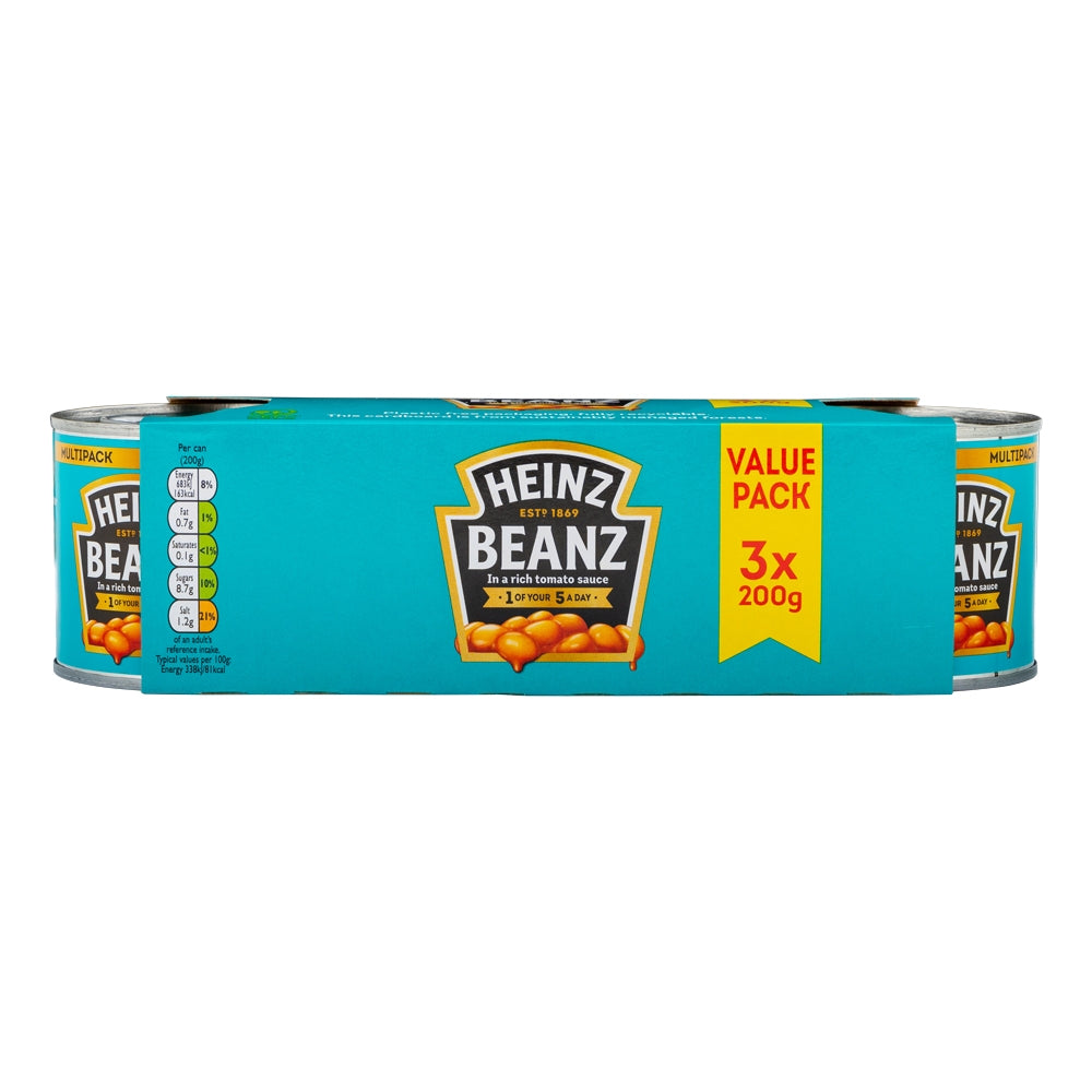 Heinz Baked Beans 3 X 200G Pack | Poundstretcher 273771
