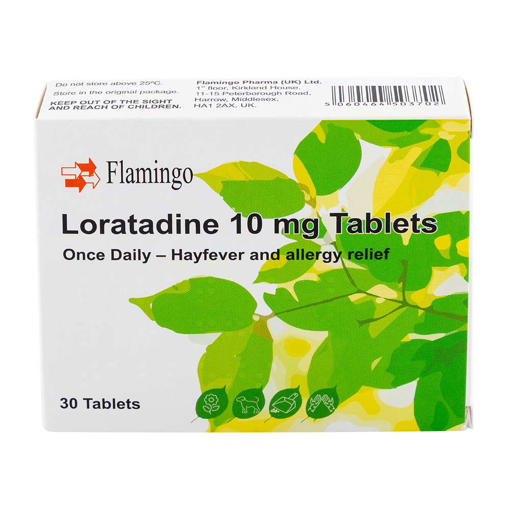 Loratadine 10mg Tablets for Hayfever & Allergy 30 Pack