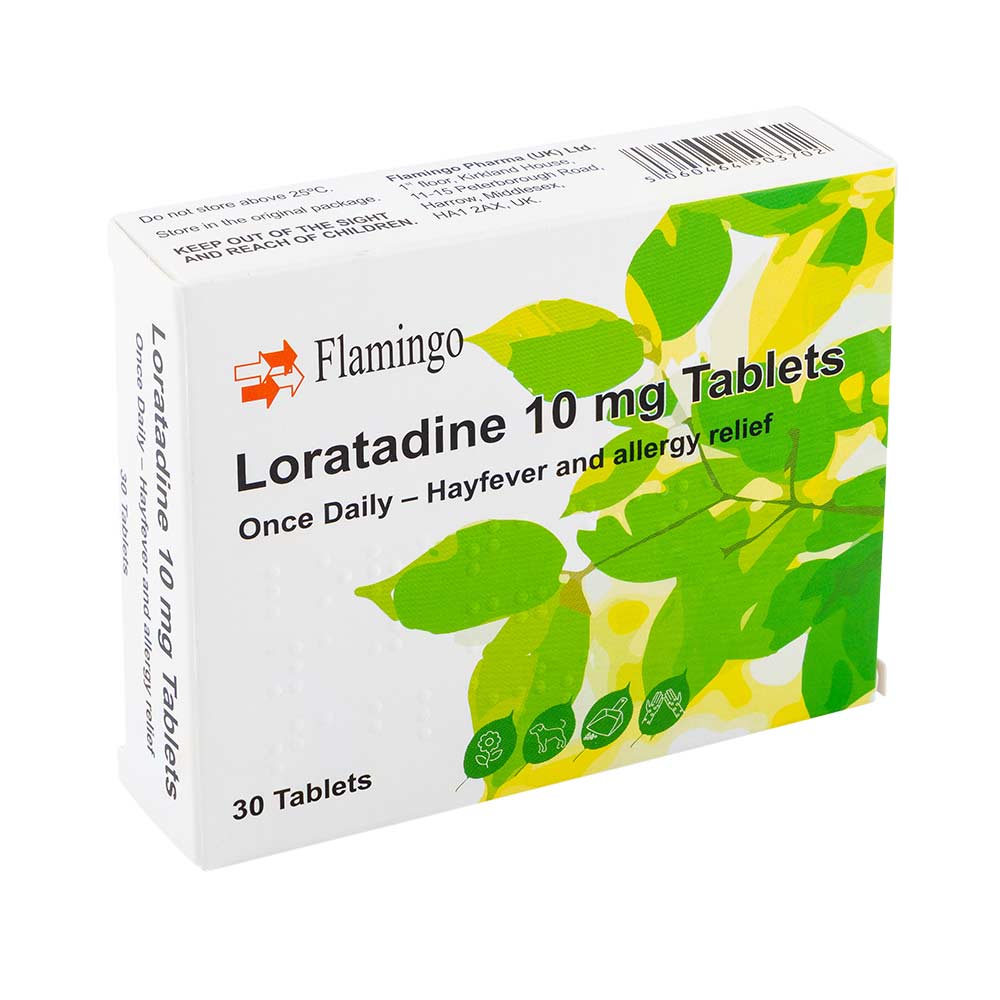 Loratadine 10mg Tablets for Hayfever & Allergy 30 Pack