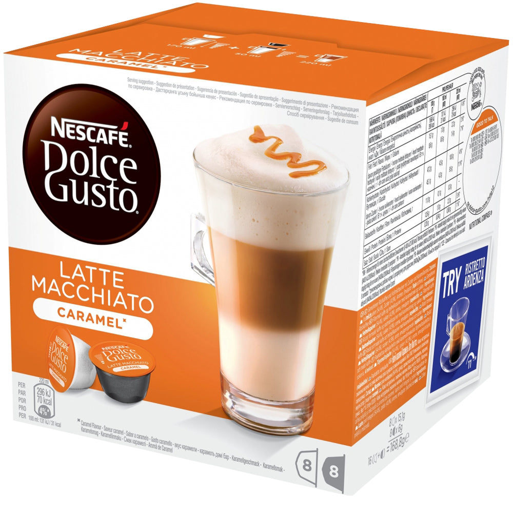 Nescafe Dolce Gusto Latte Macchiato Caramel 8 Pods 279756