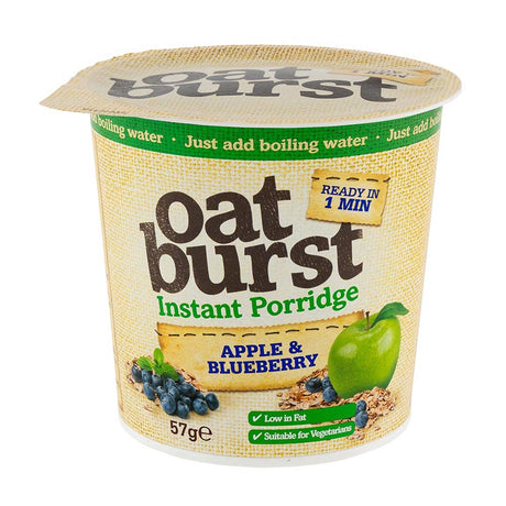 Oatburst Apple & Blueberry Porridge Pot 57G | Poundstretcher  279863