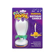 White Lotus Musical Birthday Candle 285610-WHITE