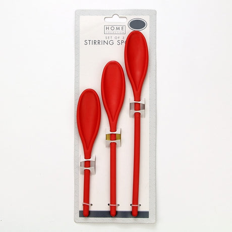 3 Pack Stirring Spoons- Red 325856-RED