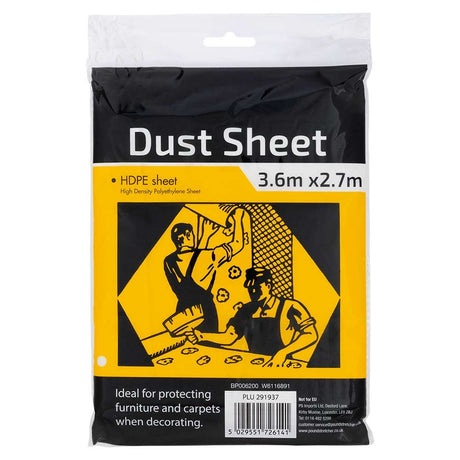 Dust Sheet - 3.6Mx2.7M | Poundstretcher 291937