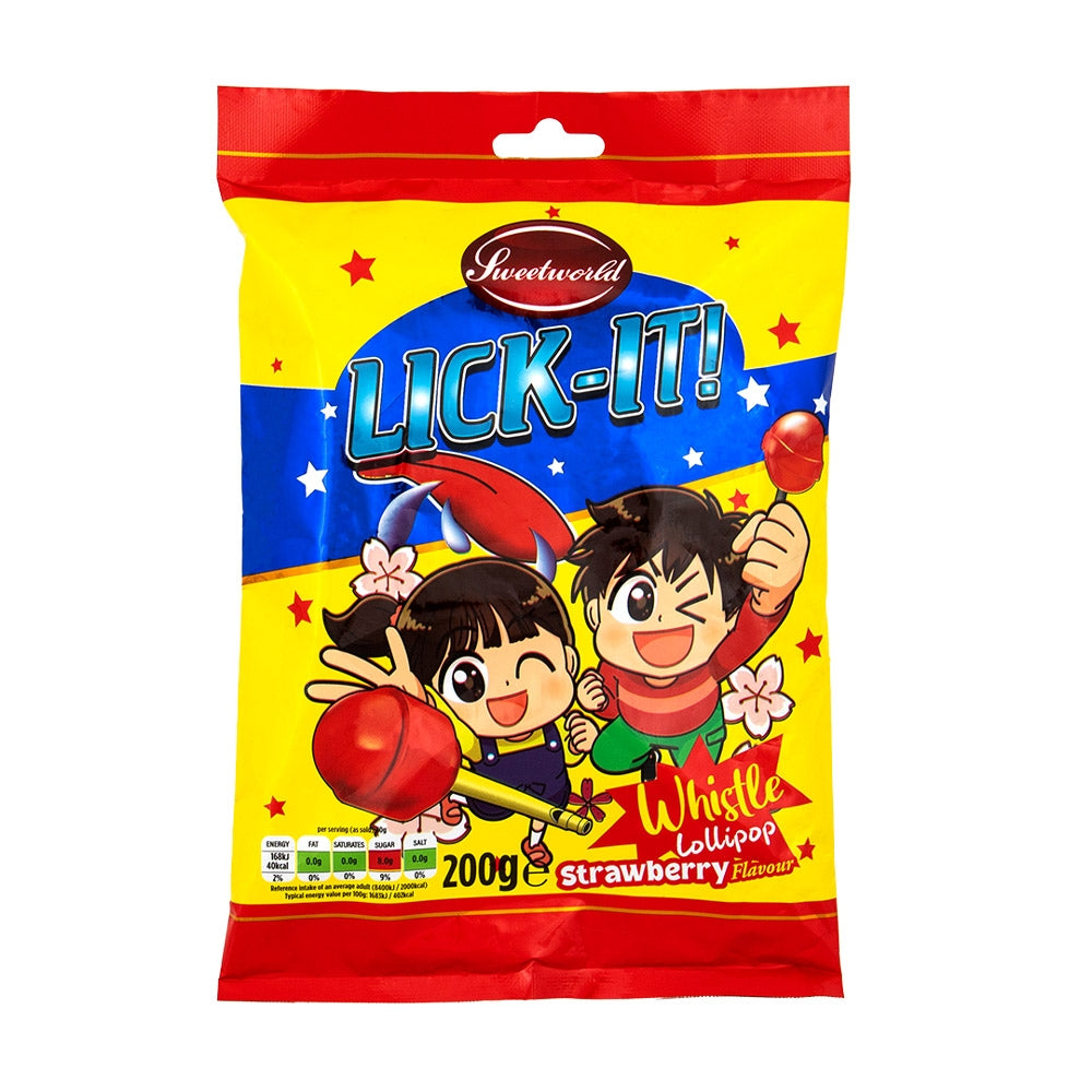 Sweetworld Lick It Lolly Pop -Strawberry Flavour - 200G 300065