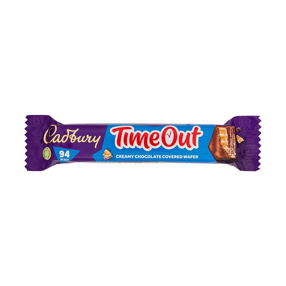 Cadbury Timeout Wafers Milk Chocolate 18g x 6 Pack
