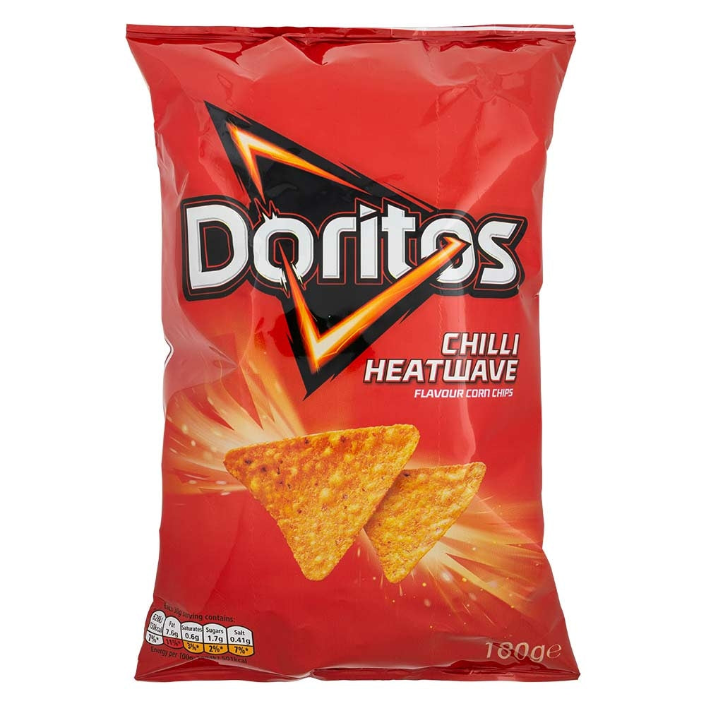 Doritos Chilli Heatwave Tortilla Chips 180G | Poundstretcher 302122