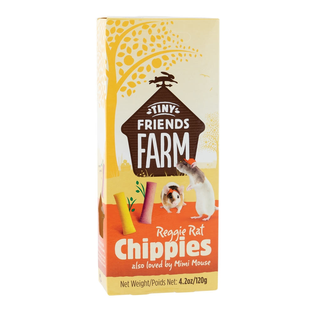 Tiny Friends Farm Reggie Rat & Mimi Mouse Chippies Treats 120G | Poundstretcher  304025