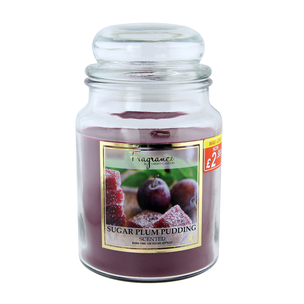 18Oz Sugar Plum Pudding Jar Candle 304607