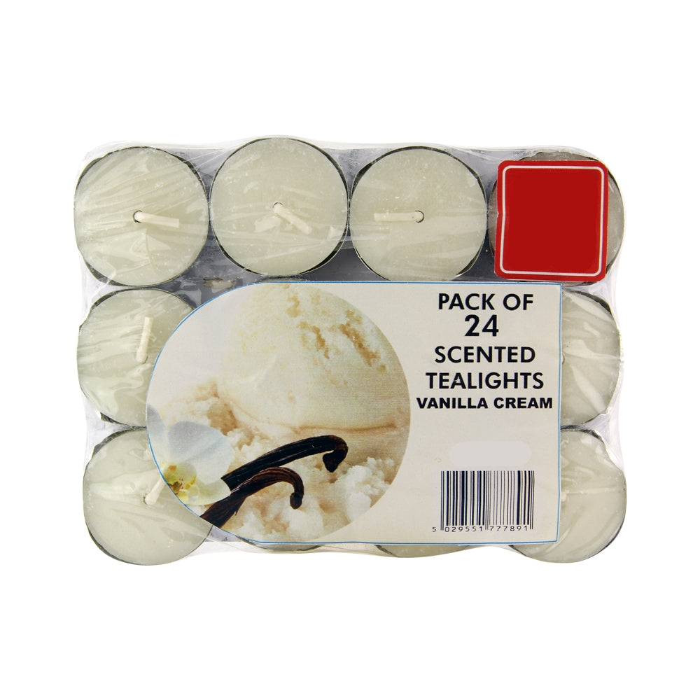 24 Scented Tealights - Vanilla 316503