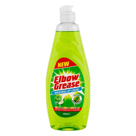 Elbow Grease Washing Up Liquid Apple Fresh 600Ml | Poundstretcher 306110
