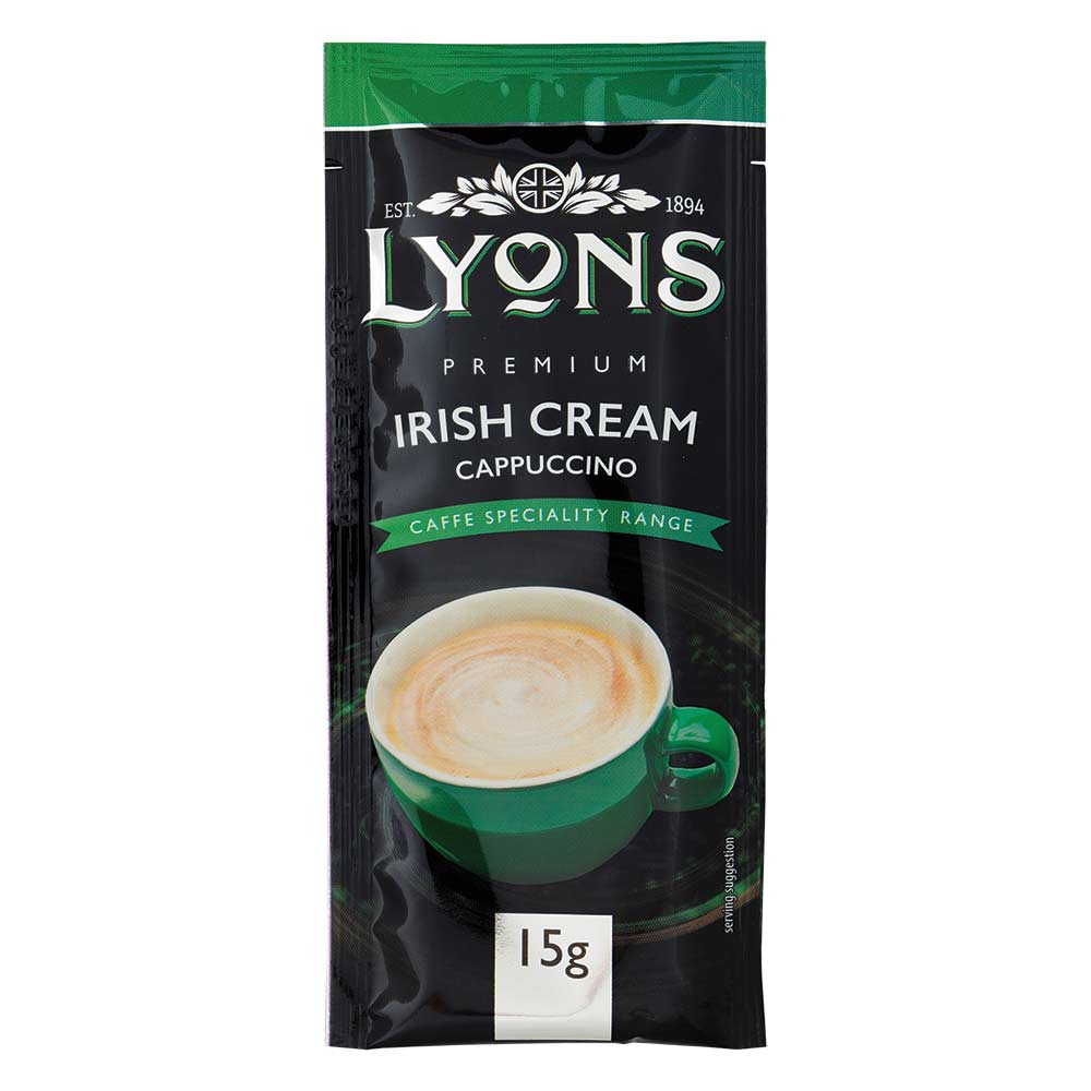 Lyons Premium Irish Cream Cappuccino Sachets 15g x 12 Pack