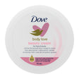 Dove body love beauty cream container on a white background