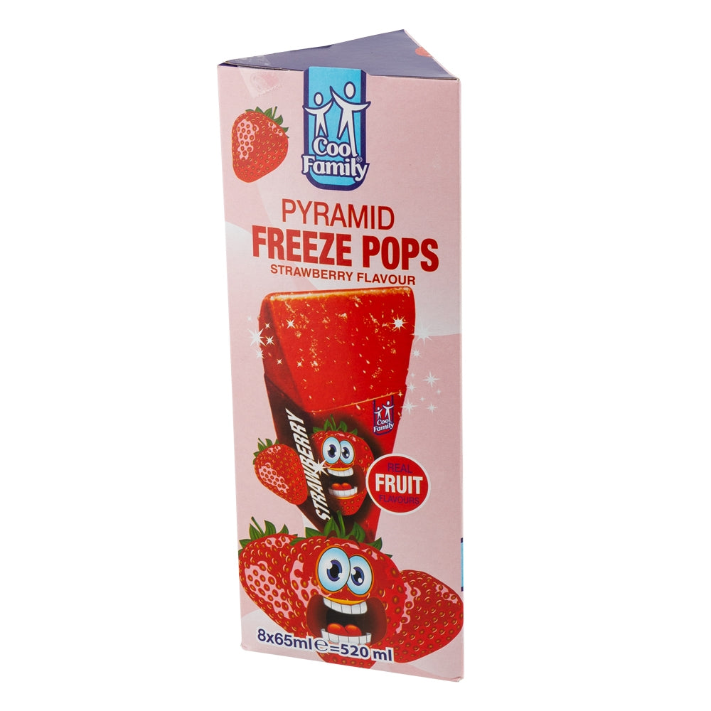 Pyramid Strawberry Freeze Pops 8 X 65Ml | Poundstretcher  313018