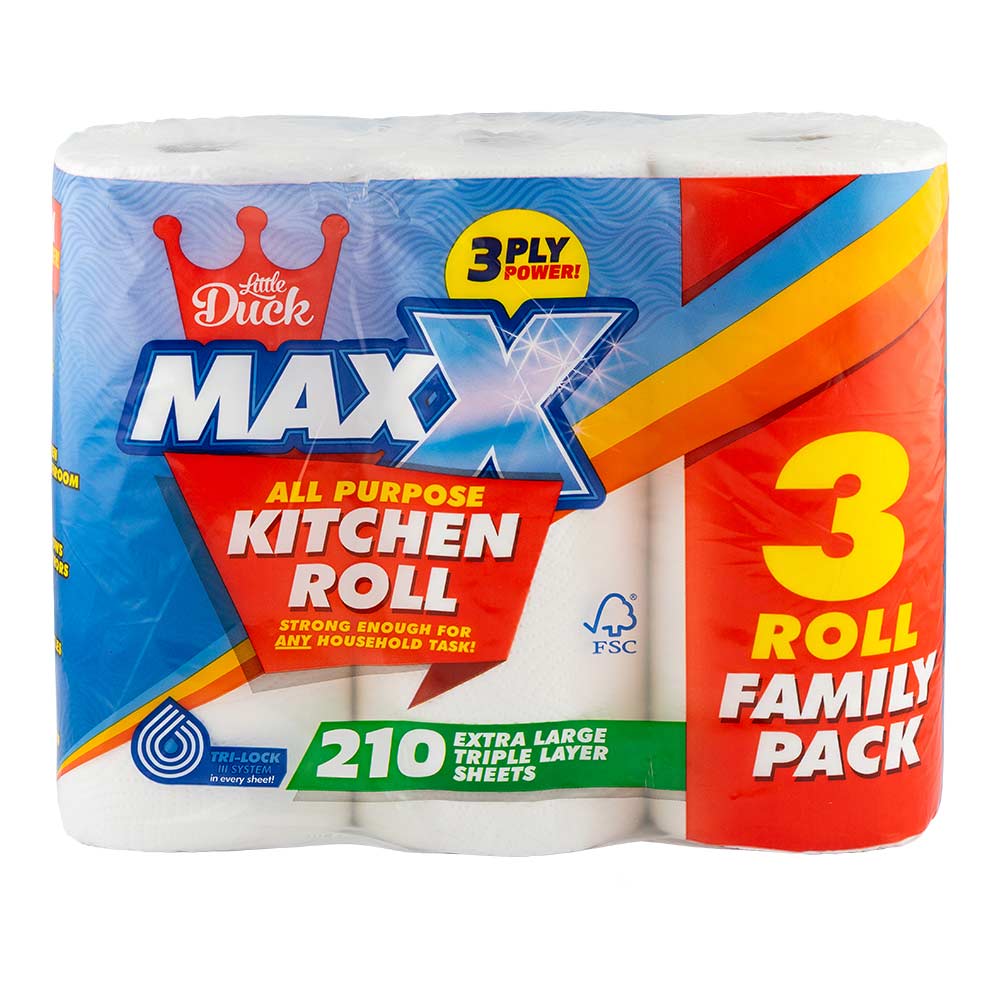 Little Duck Maxx XL 3-Ply Kitchen Roll 3 Pack