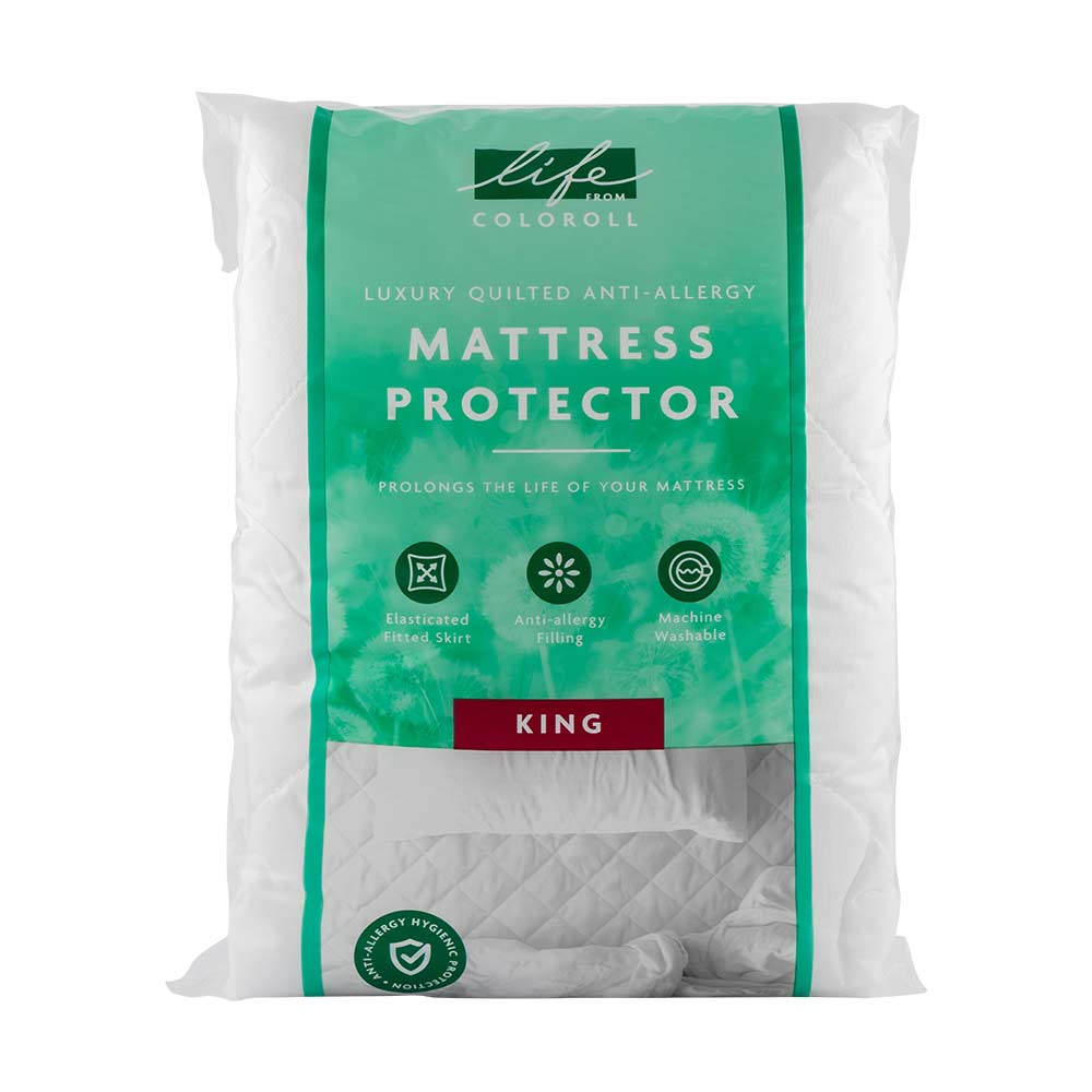 Quilted Anti-Allergy Mattress Protector King