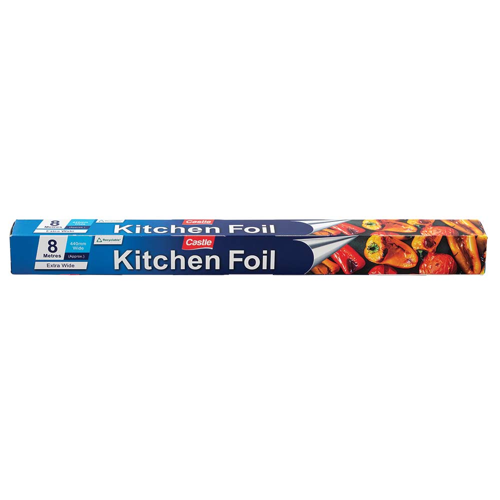 Castle Extra Wide Kitchen Foil 440mm x 8 Metres