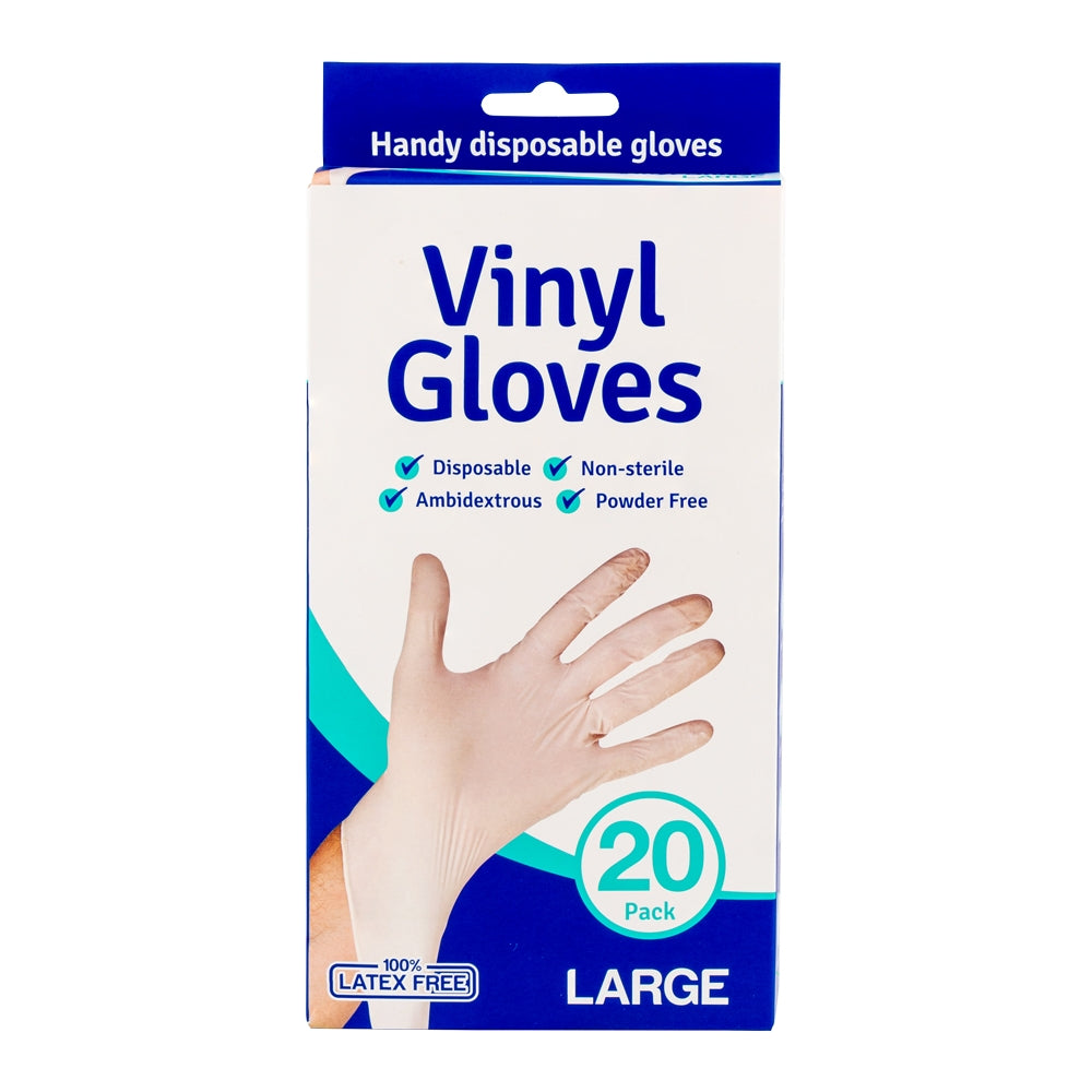 Vinyl Gloves 20 Pack Large 316877
