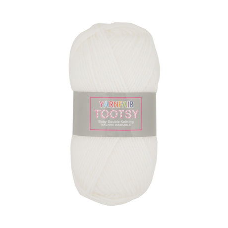 Tootsy Double Knitting Yarn White 1X50G 317429