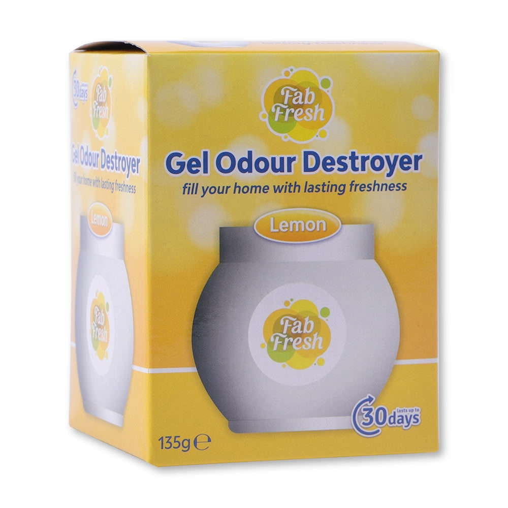 Fab Fresh Lemon Gel Odour Destroyer 322407