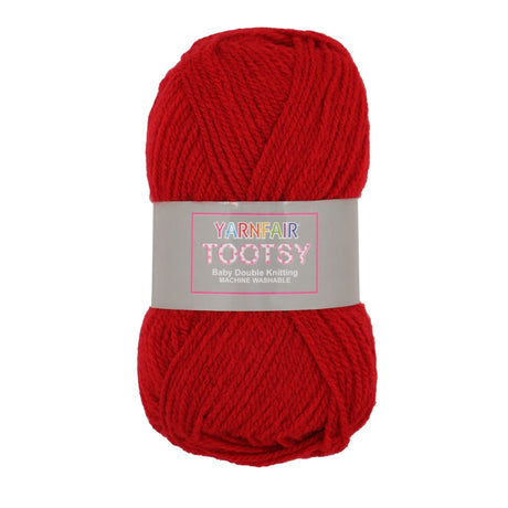 Tootsy Double Knitting Yarn Red 1X50G 322460