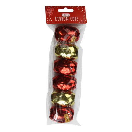Red & Gold Ribbon Cops | Poundstretcher  324781-REDGOLD