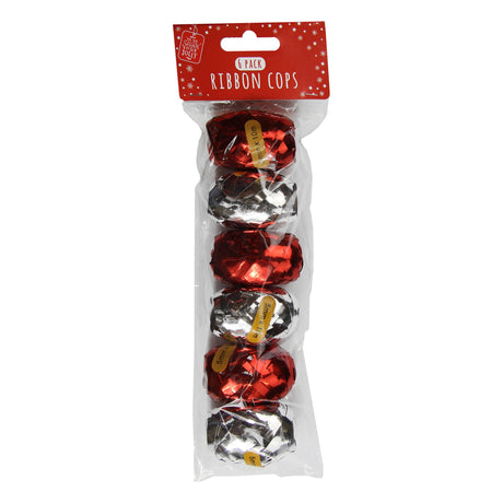 Red & Silver Ribbon Cops | Poundstretcher  324781-REDSILVER