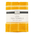 4 Pack Yellow Luxury Tea Towels 324889-YELLOW