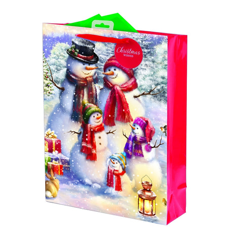Xl Snowman Gift Bag | Poundstretcher  324956