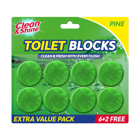 Green Toilet Blocks 6 + 2 Free 325005