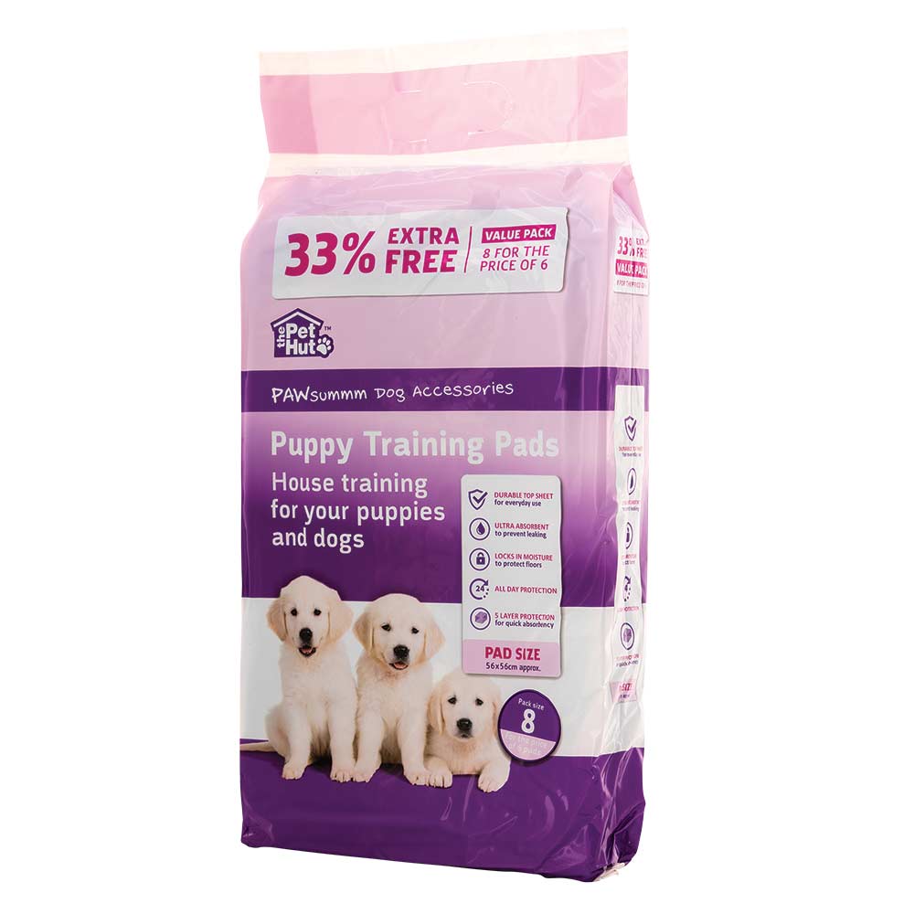 Pet Hut Puppy Toilet Training Pads 8 Pack