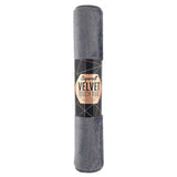 Silver Velvet Touch Rug 60 x 110cm