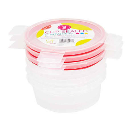 02 Litre Click&Lock Container 3Pk | Poundstretcher 325770